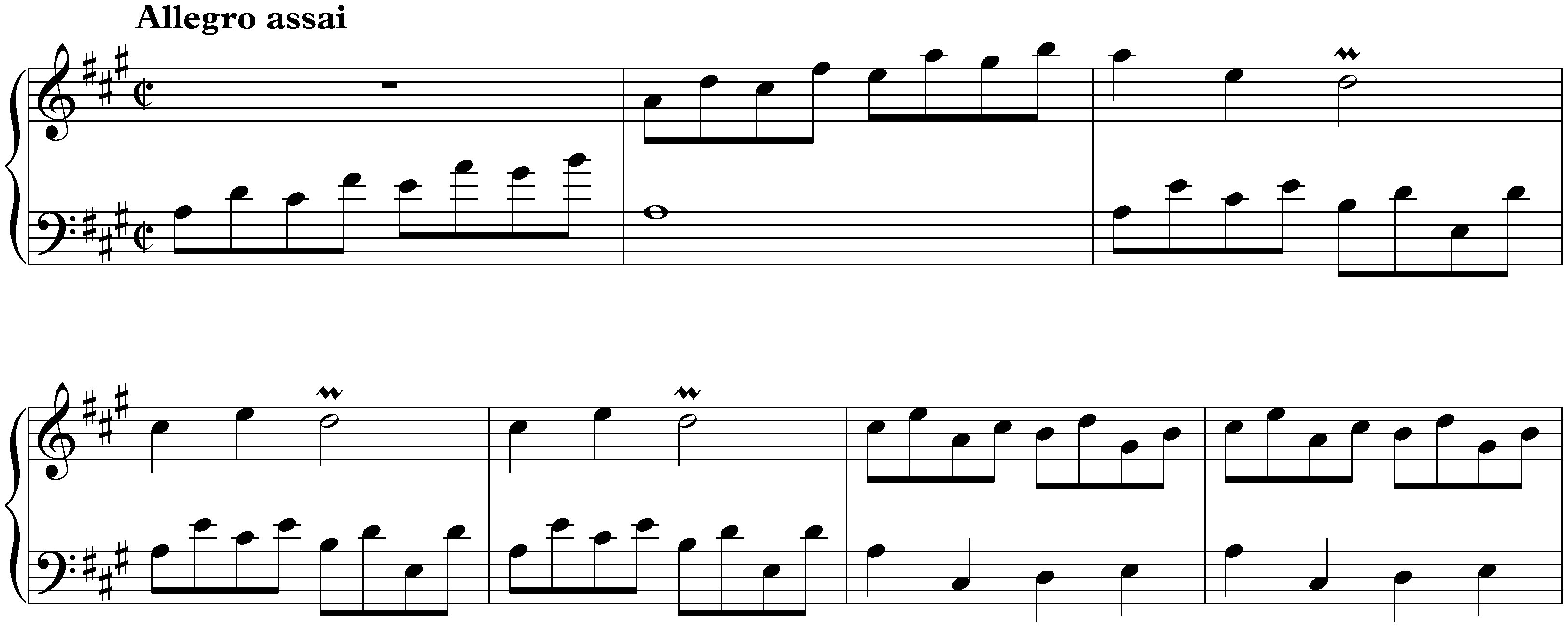 Sonata in A major, K. 533