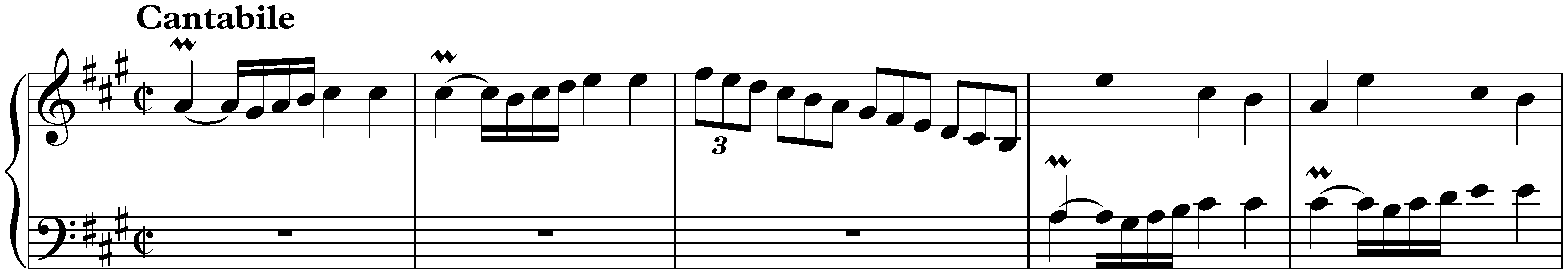 Sonata in A major, K. 536