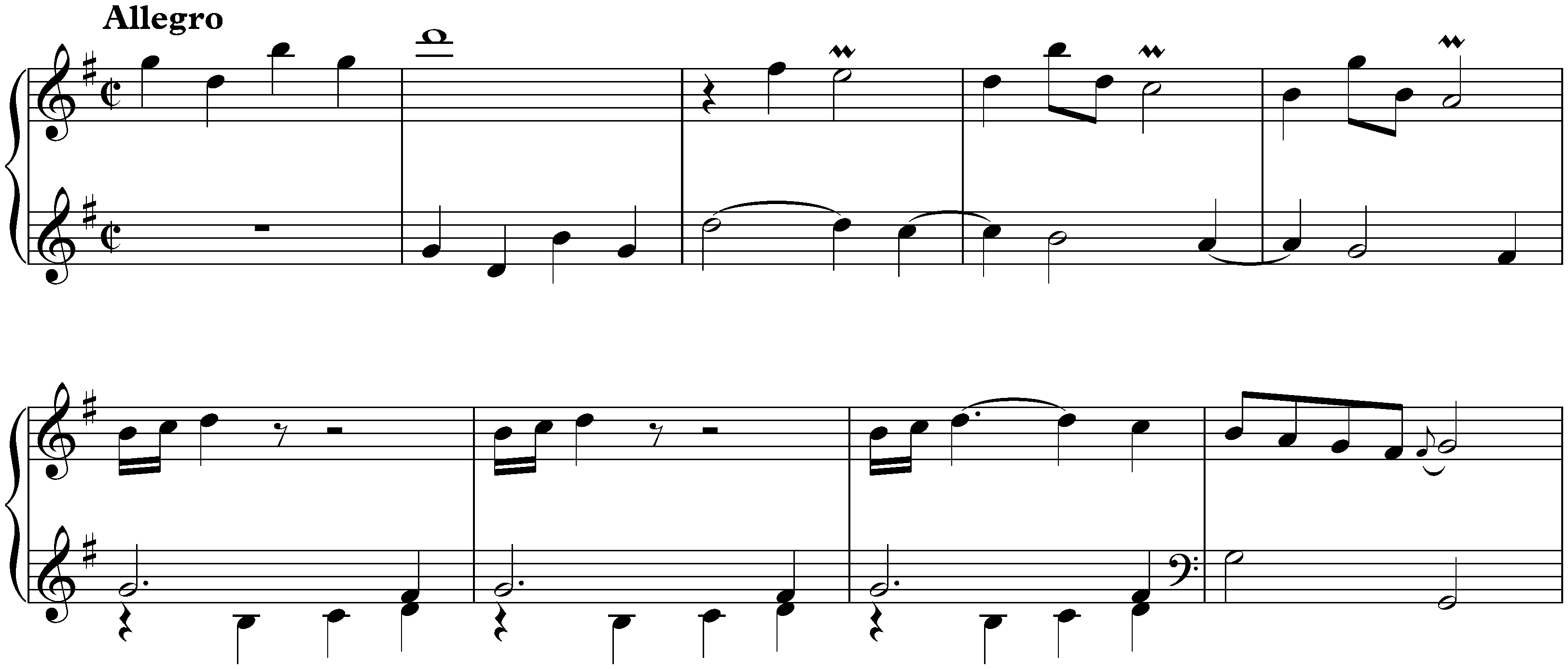 Sonata in G major, K. 539