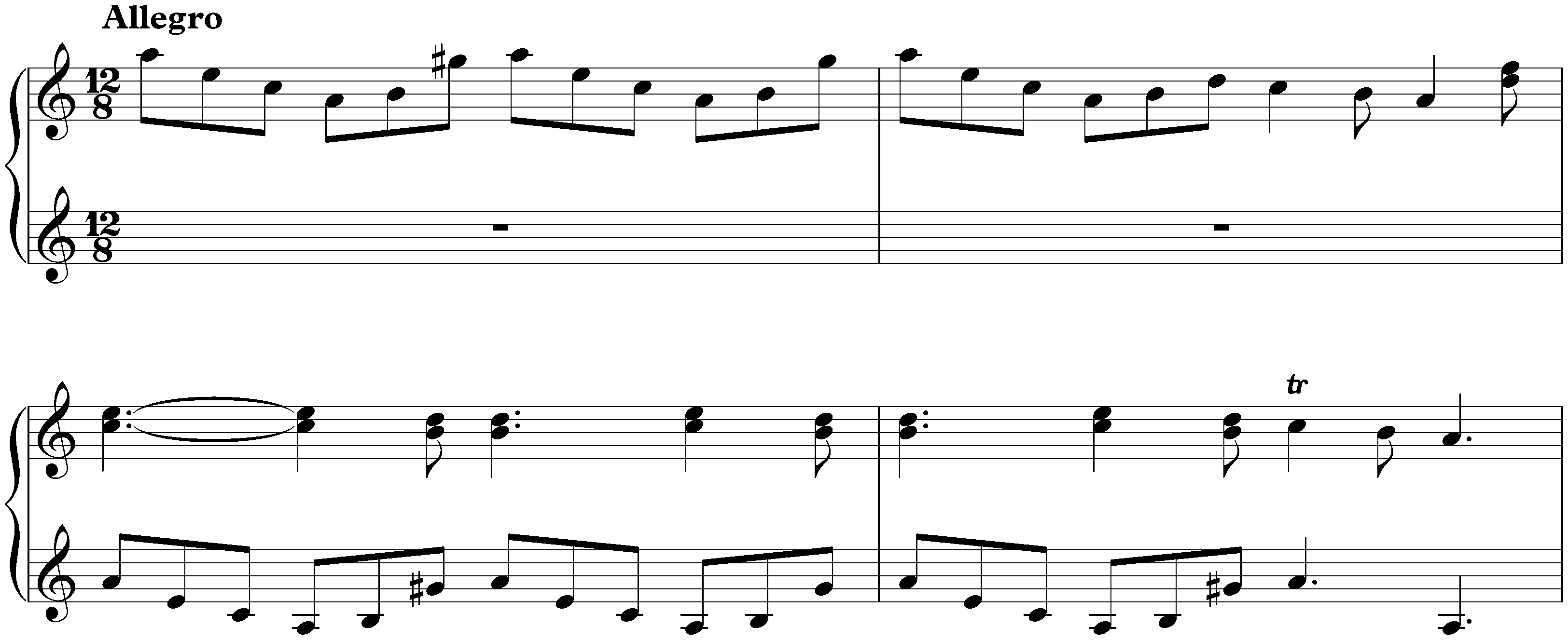 Sonata in A minor, K. 54