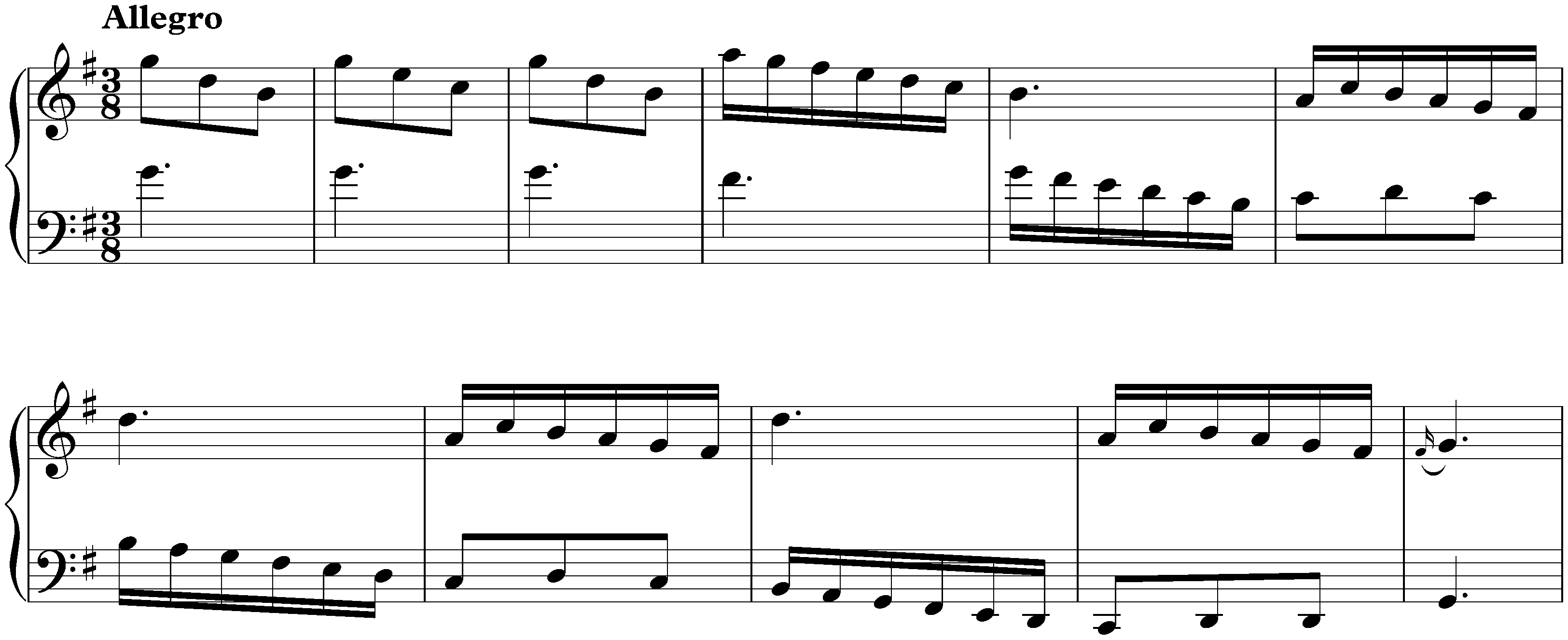 Sonata in G major, K. 55