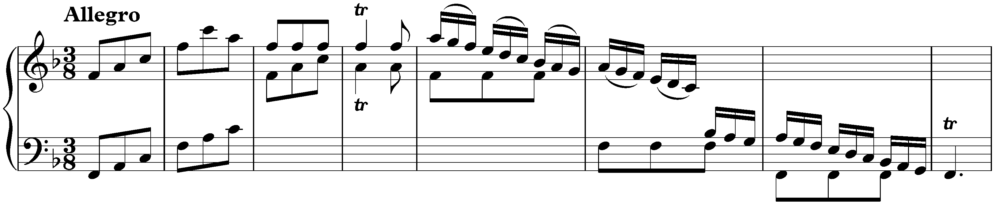 Sonata in F major, K. 6