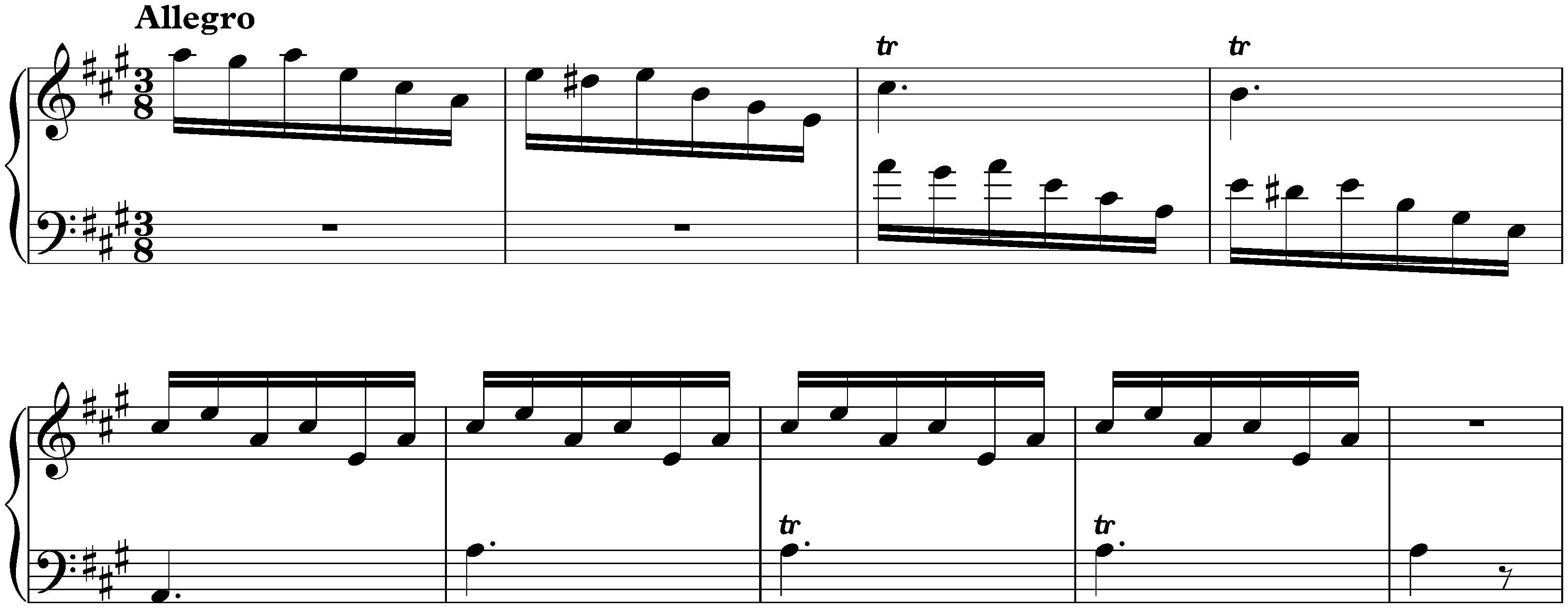 Sonata in A major, K. 62