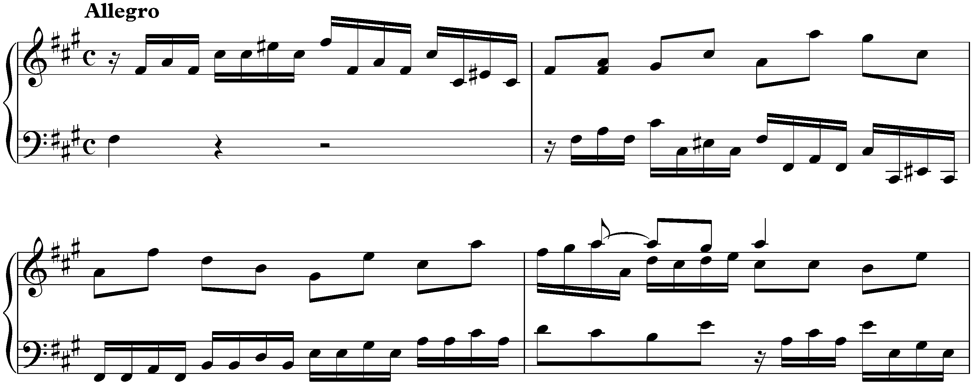 Sonata in F-sharp minor, K. 67