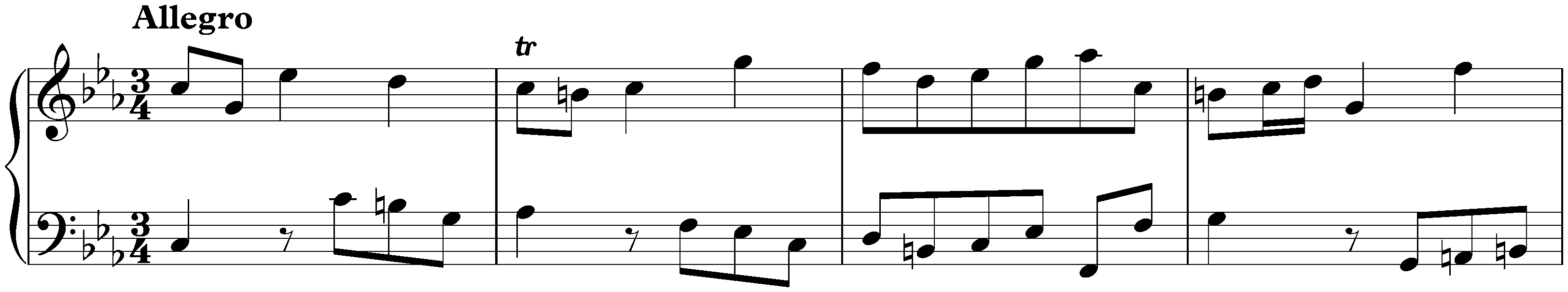 Sonata in C minor, K. 73; 1. Allegro