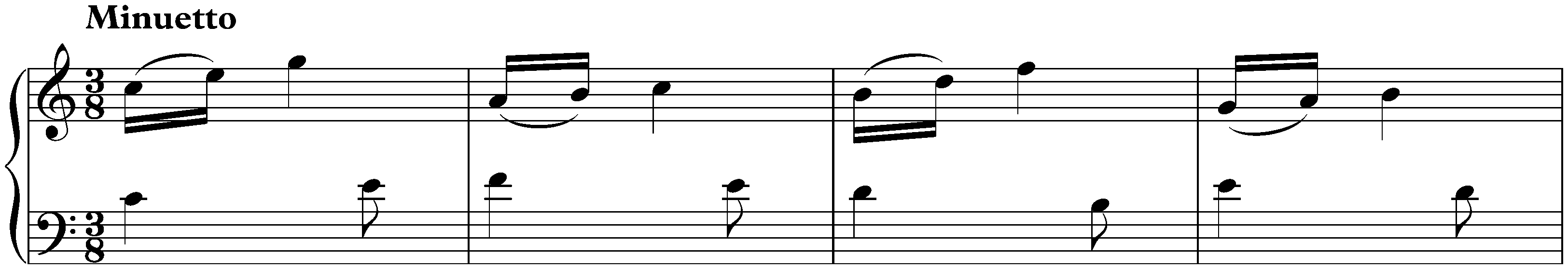 Sonata in C minor, K. 73; 2. Minuetto