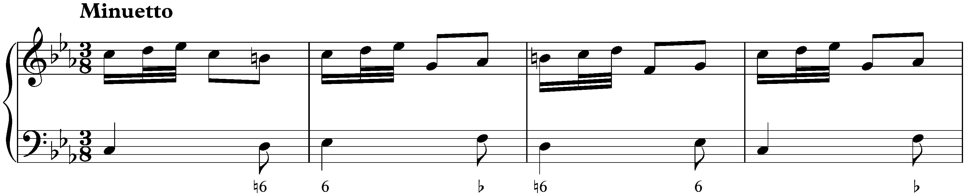 Sonata in C minor, K. 73; 3. Minuetto