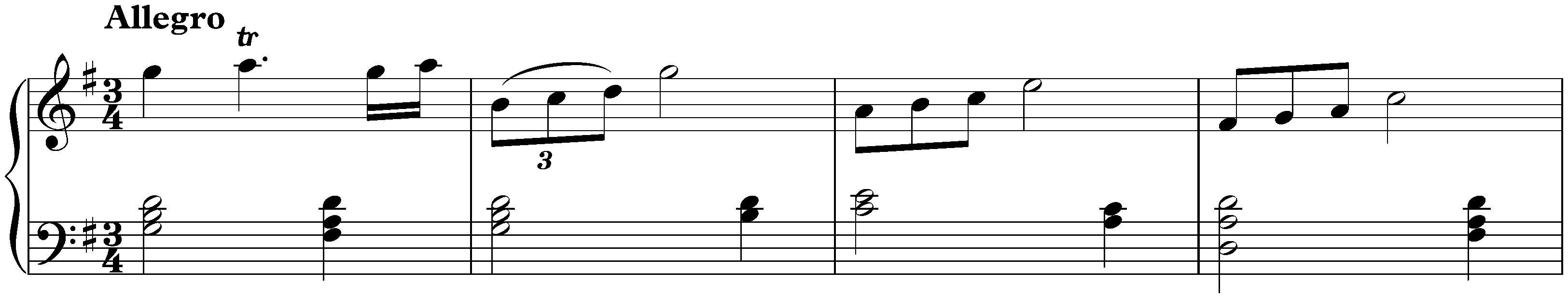 Sonata in G major, K. 75