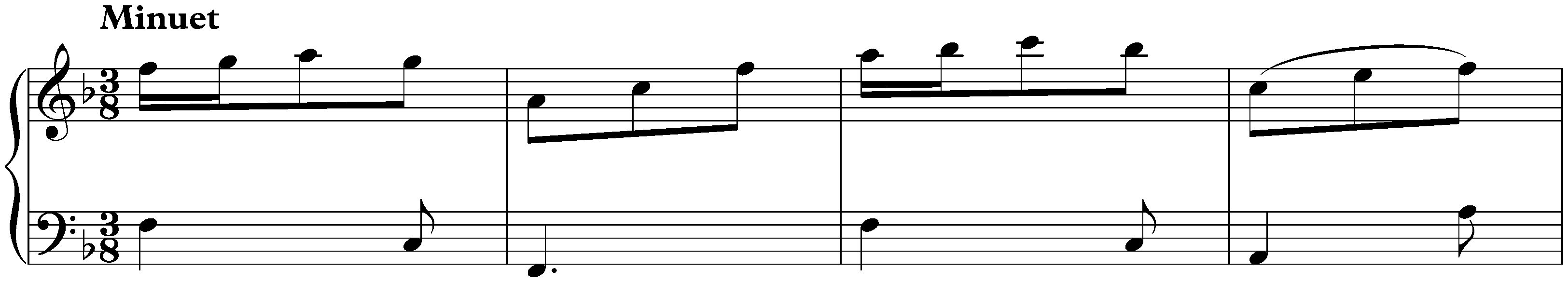 Sonata in F major, K. 78; 2. Minuet