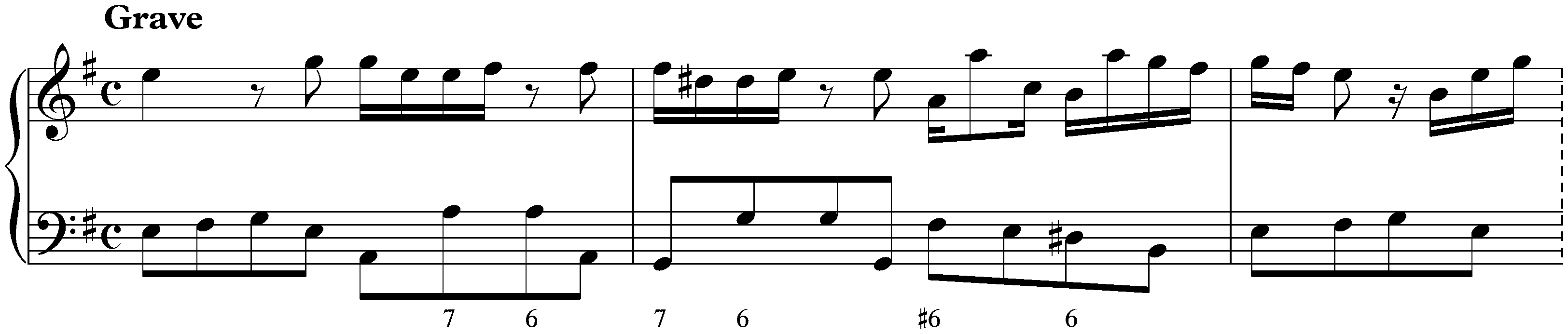 Sonata in E minor, K. 81; 1. Grave