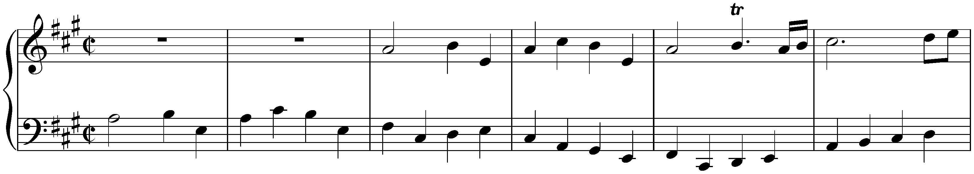 Sonata in A major, K. 83; 1.