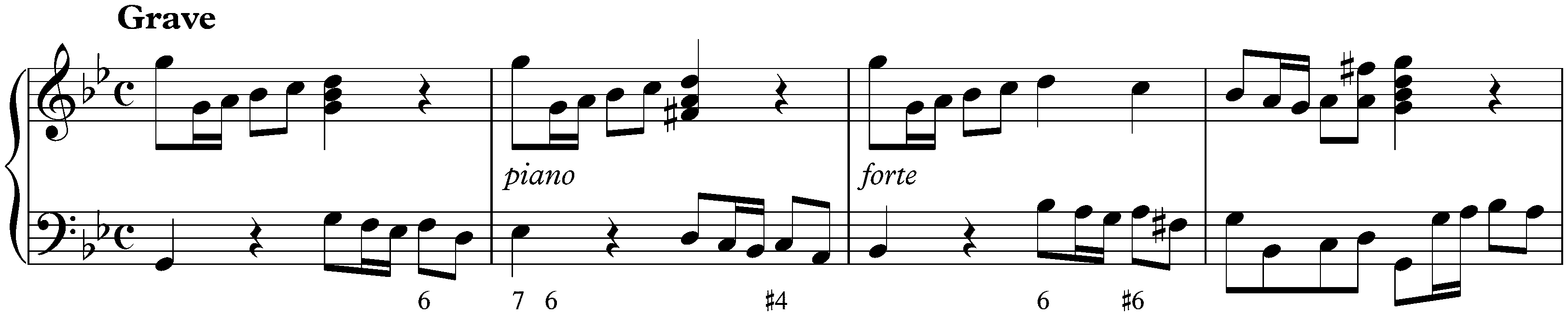 Sonata in G minor, K. 88; 1. Grave