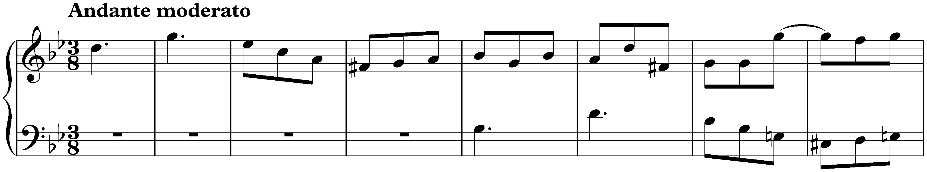 Sonata in G minor, K. 88; 2. Andante moderato