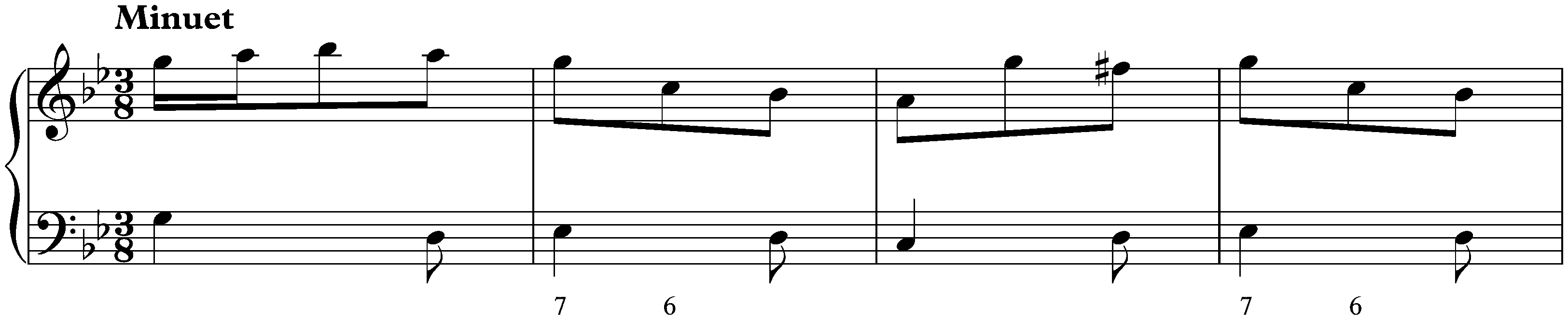 Sonata in G minor, K. 88; 4. Minuet