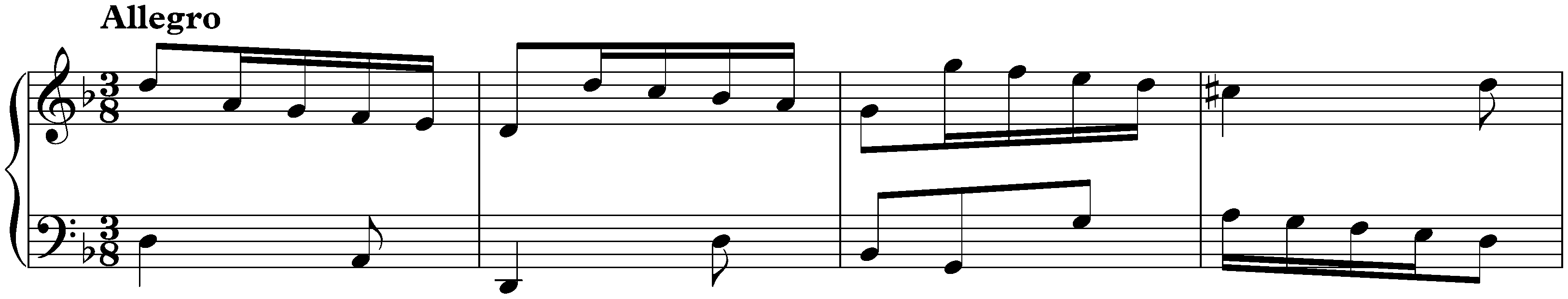 Sonata in D minor, K. 90; 4. Allegro
