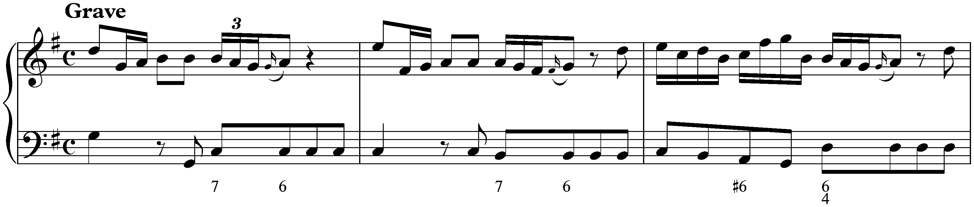 Sonata in G major, K. 91; 1. Grave
