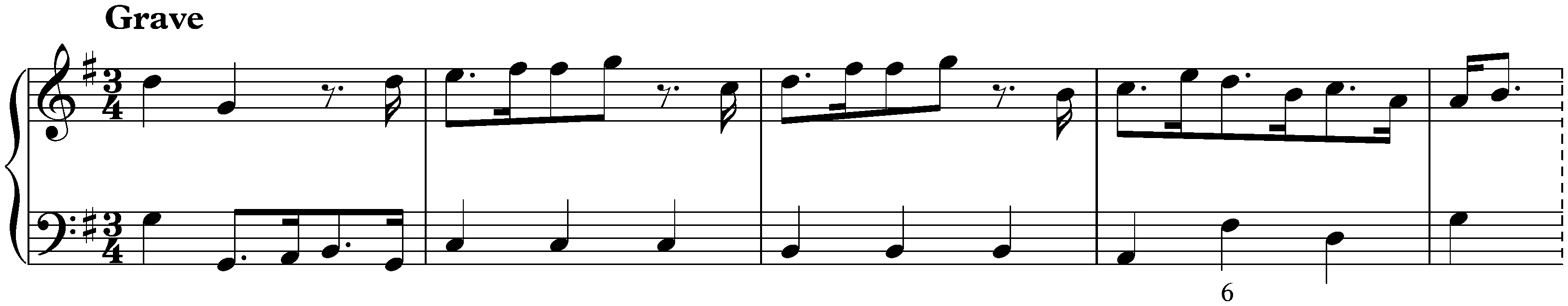 Sonata in G major, K. 91; 3. Grave