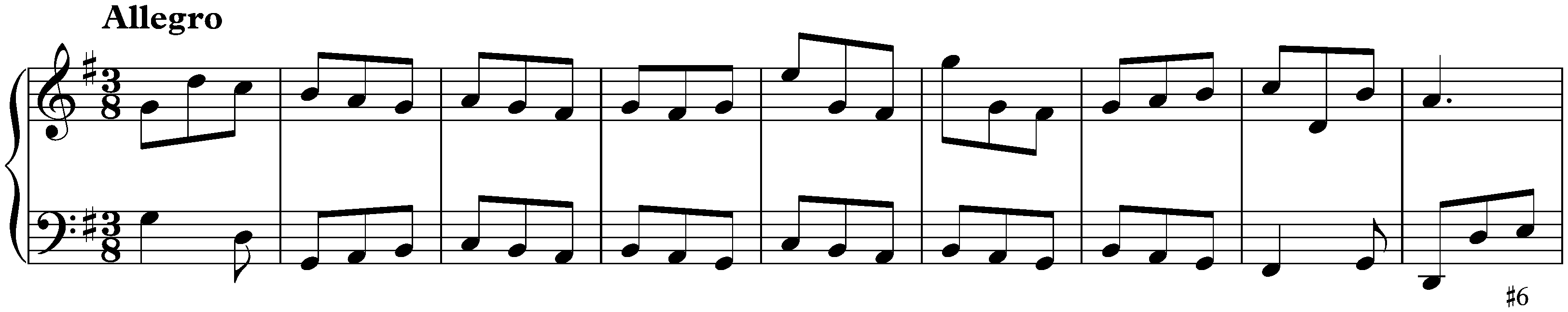 Sonata in G major, K. 91; 4. Allegro