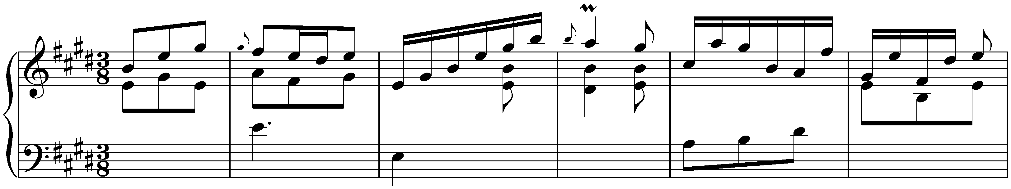 Sonatas found in Barcelona; 1. E major