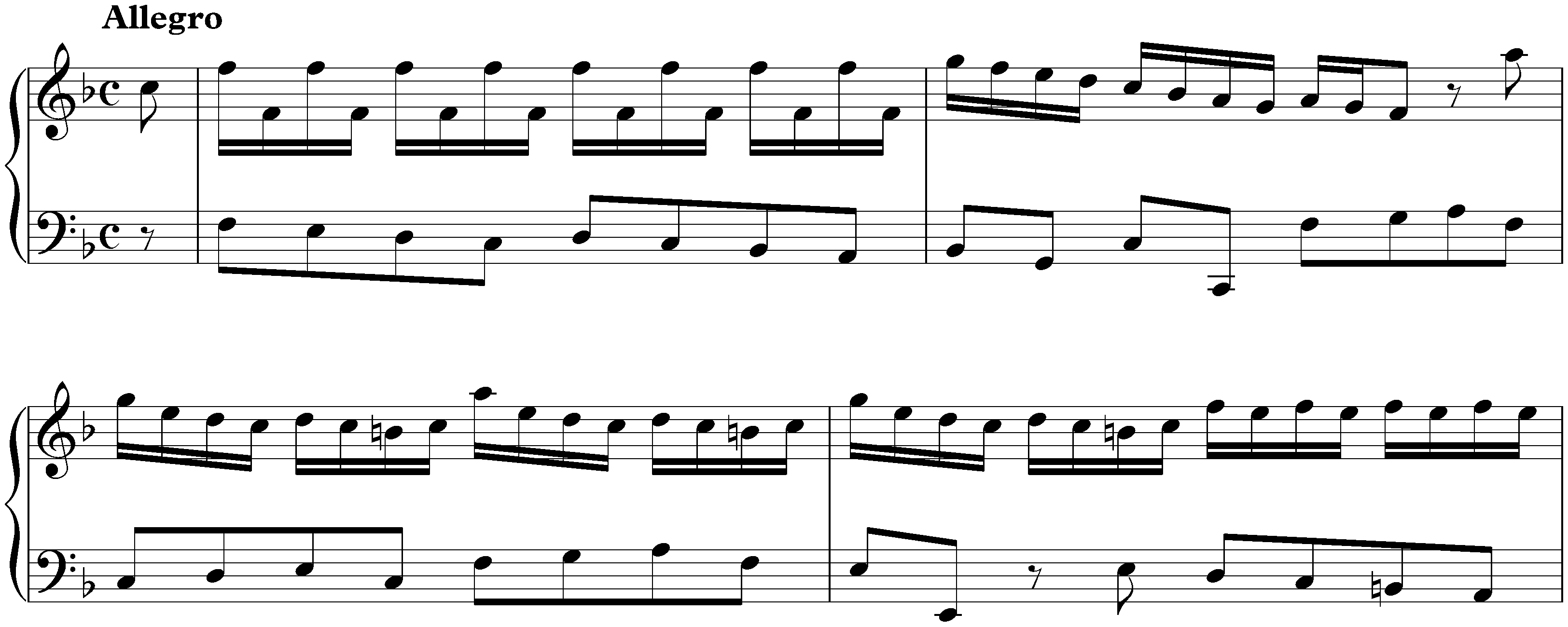 Sonatas published by Boivin; 2. F major