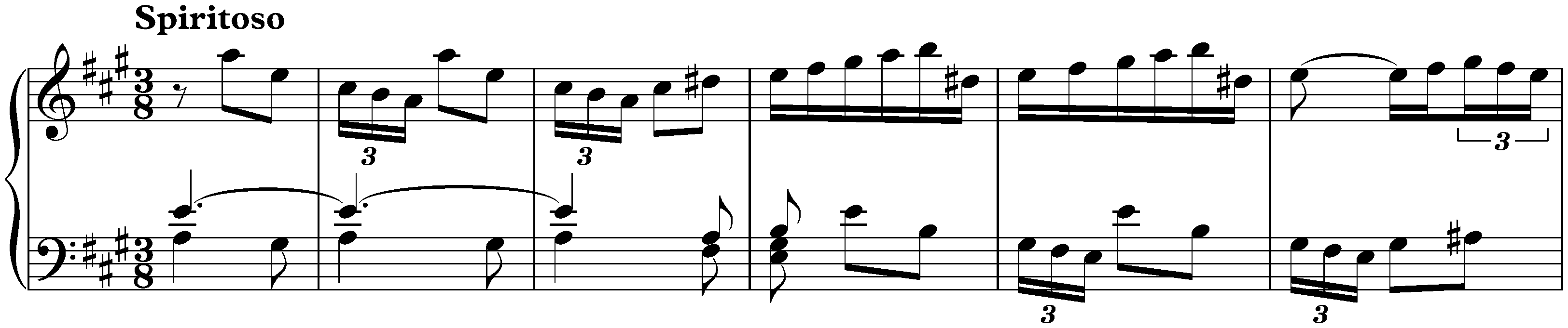 Sonatas found in London; 1. A major, 2. Spiritoso