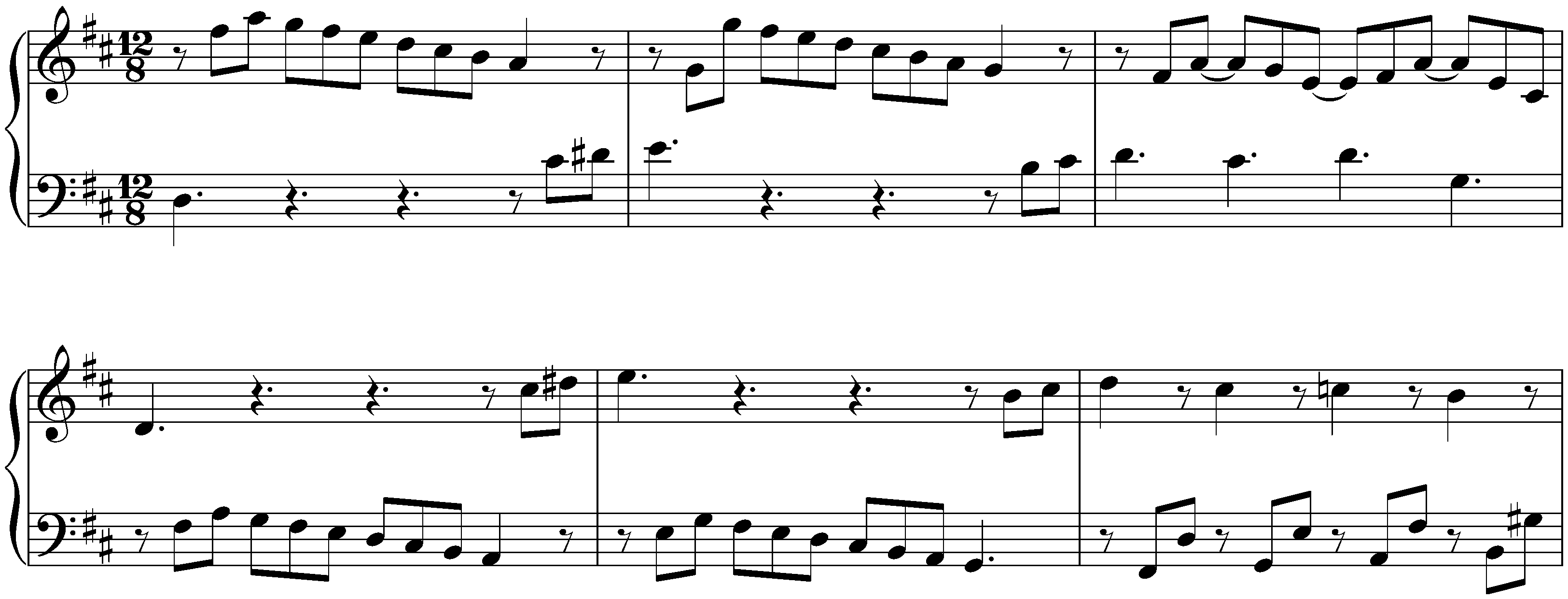 Sonatas found in Madrid; 1. D major