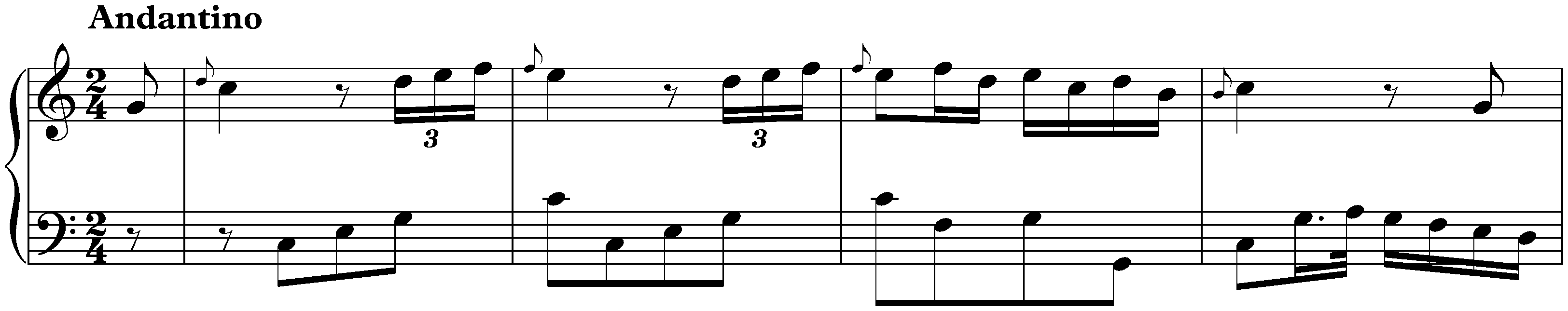 Sonatas found in Montserrat; 1. C major