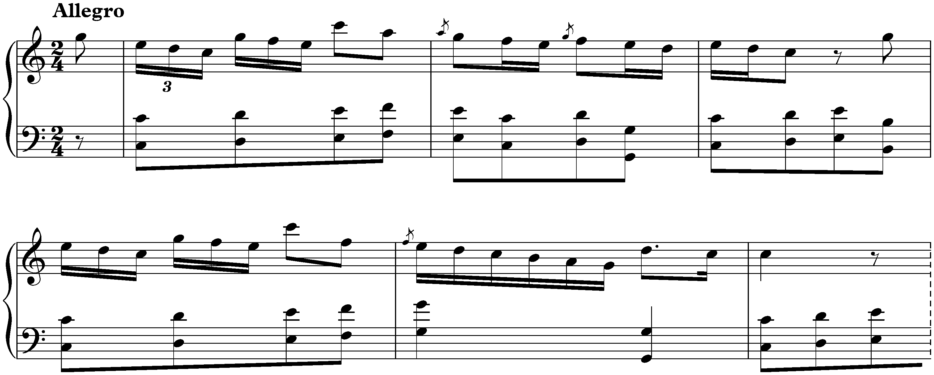 Sonatas found in Montserrat; 4. C major