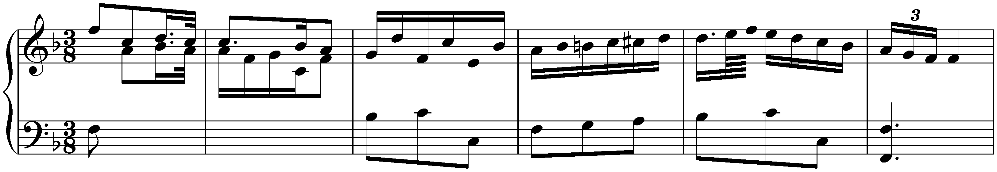 Sonatas found in Montserrat; 5. F major