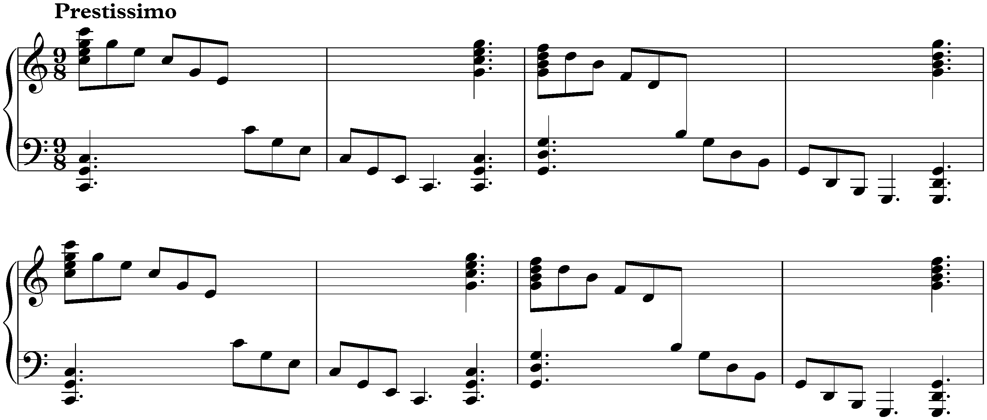 Sonatas found in New Haven; 2. C major