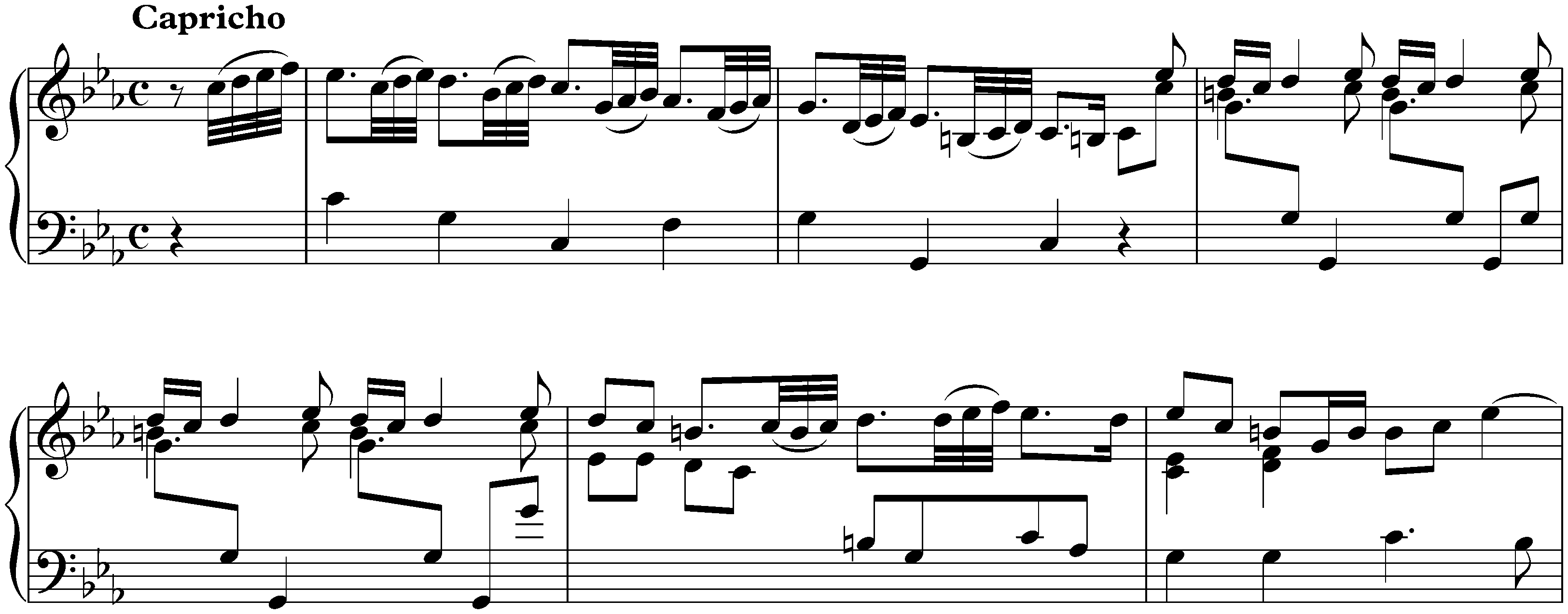 Sonatas found in Paris; 2. C minor, 1. Capricho