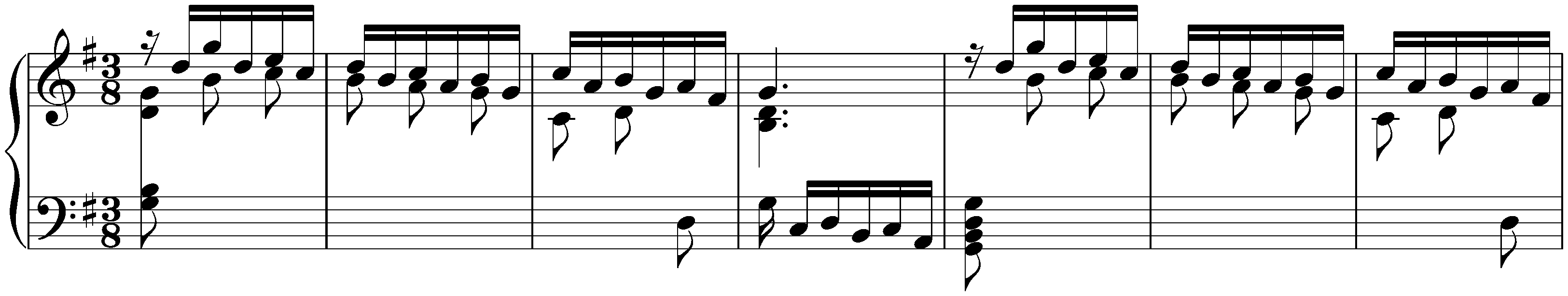 Sonatas found in Valladolid; 1. G major