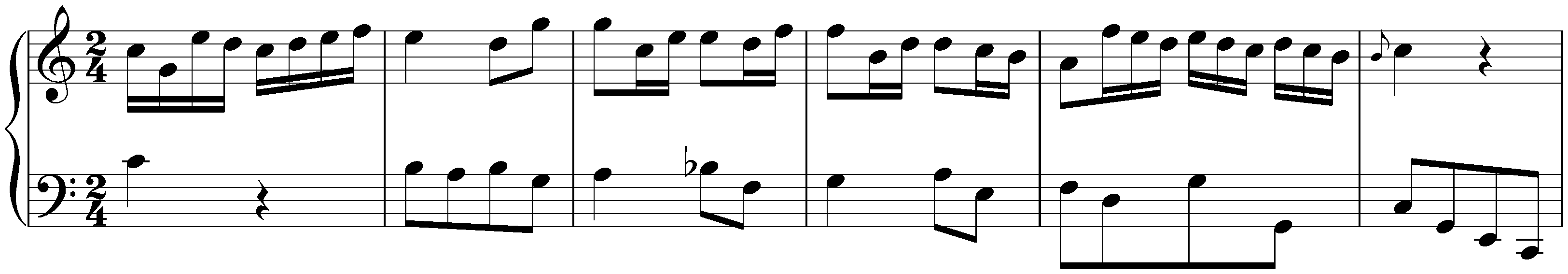 Sonatas found in Zaragoza; 2. C major