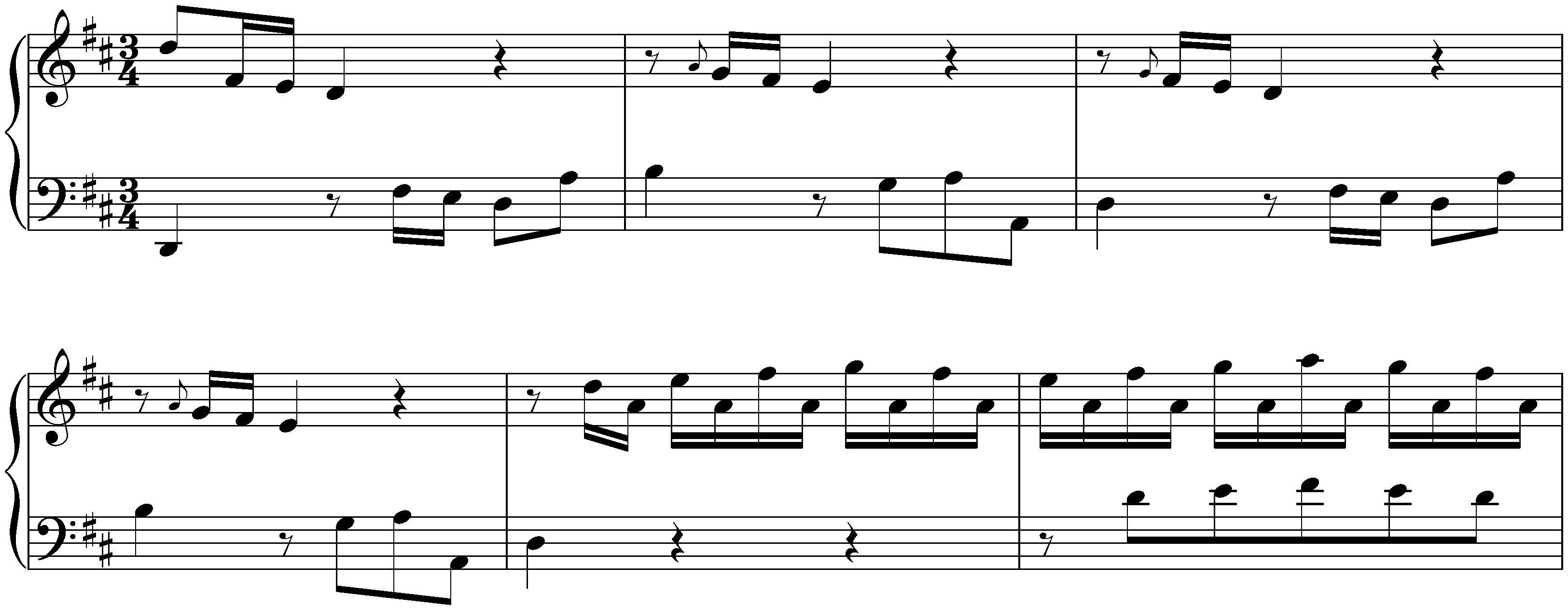 Sonatas found in Zaragoza; 3. D major