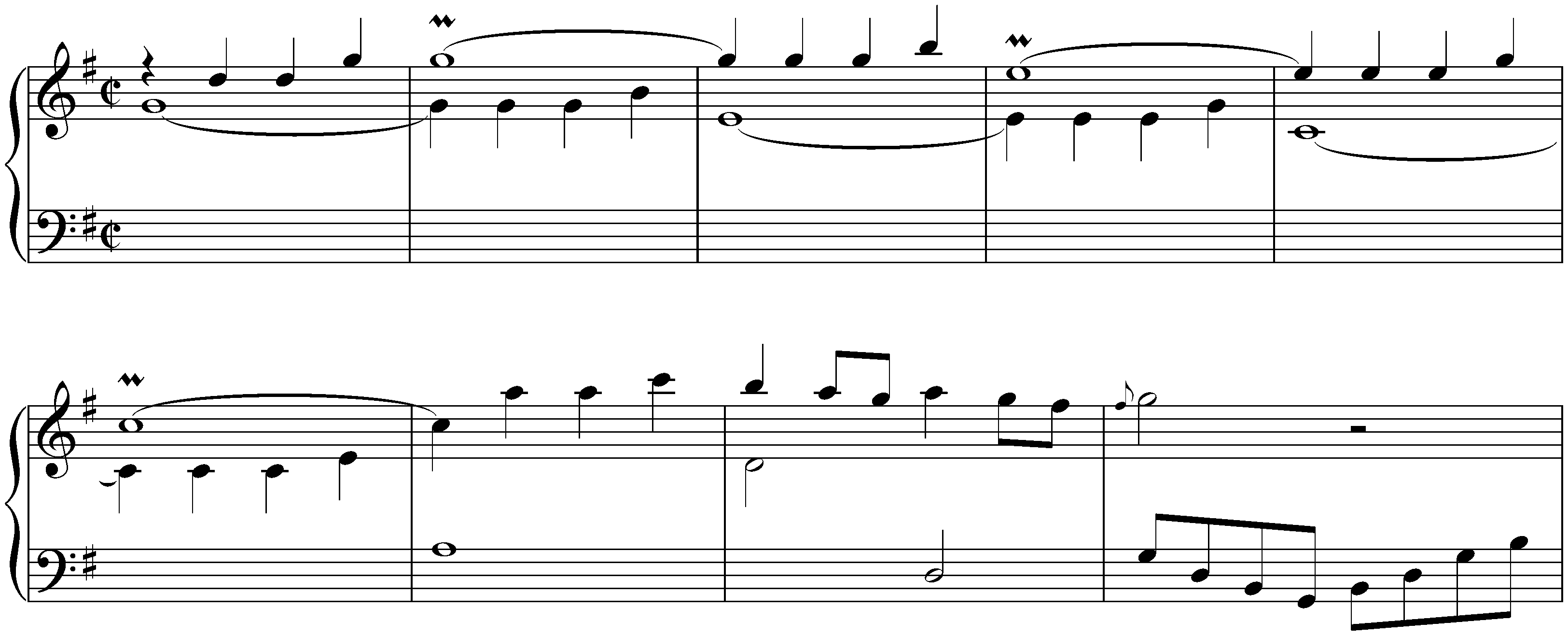 Sonatas found in Zaragoza; 4. G major