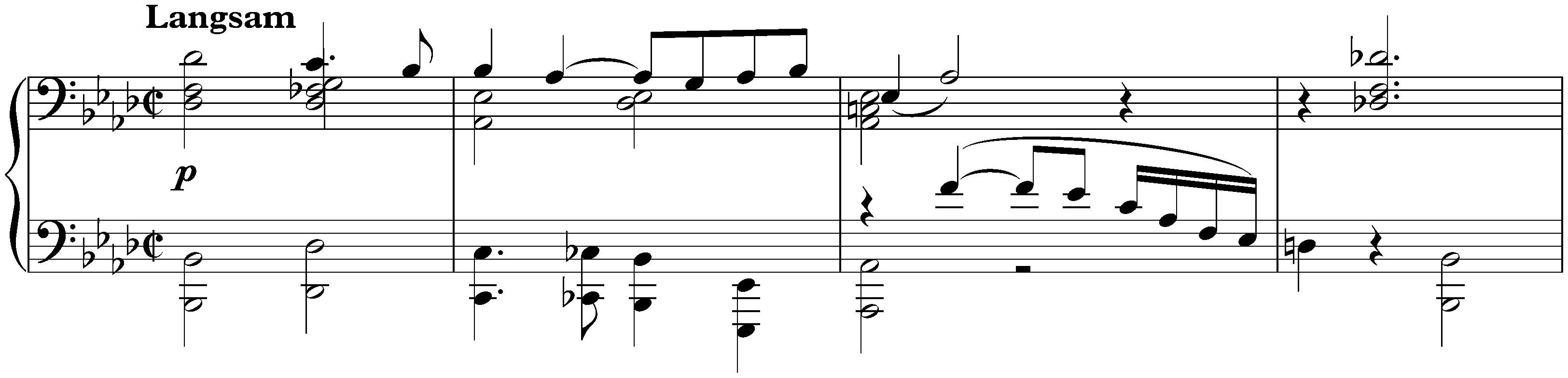 Fragmente; 3. Fragment eines Klavierstücks