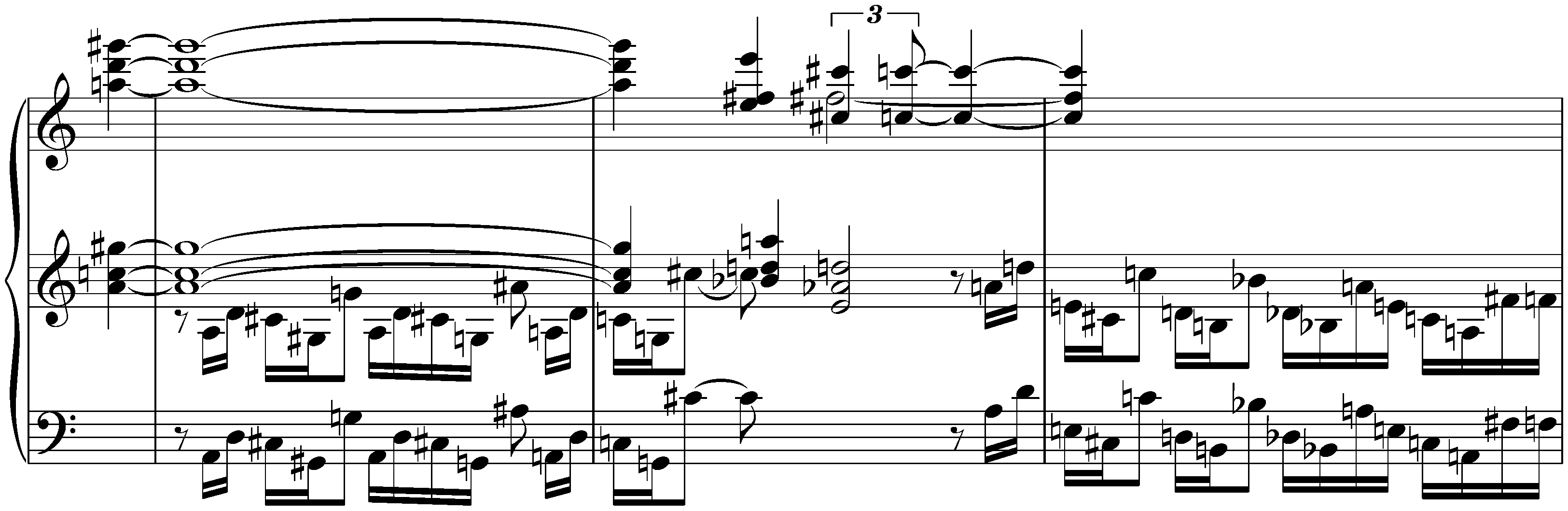 Fragmente; 6. Fragment eines Klavierstücks