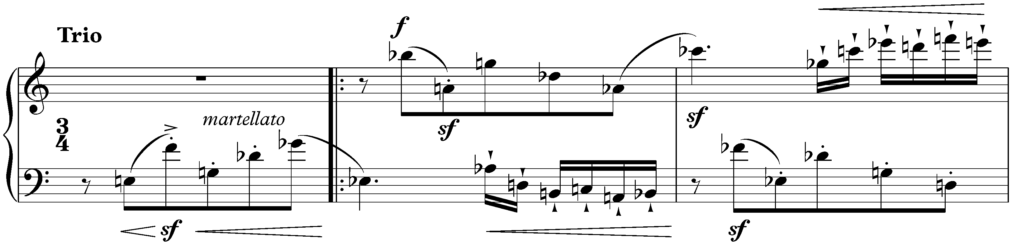 Suite, op. 25; 5. Menuett – Trio