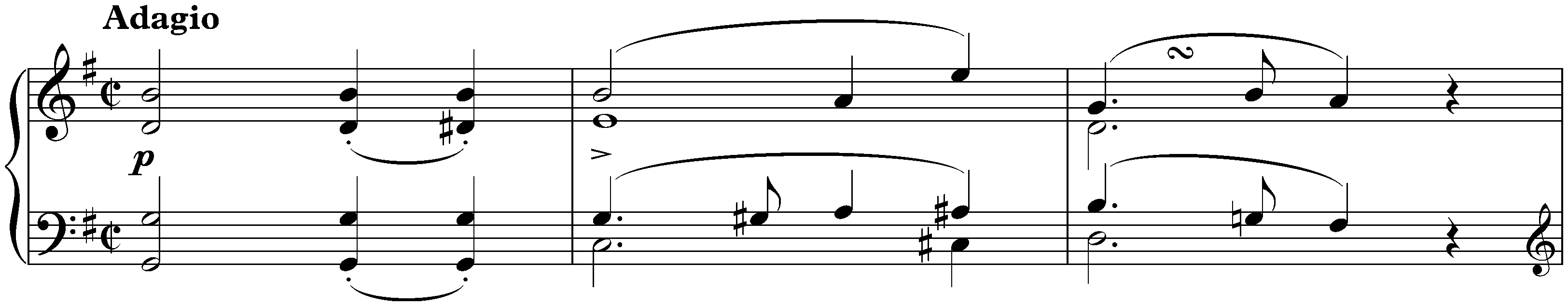 Adagio in G major, D 178