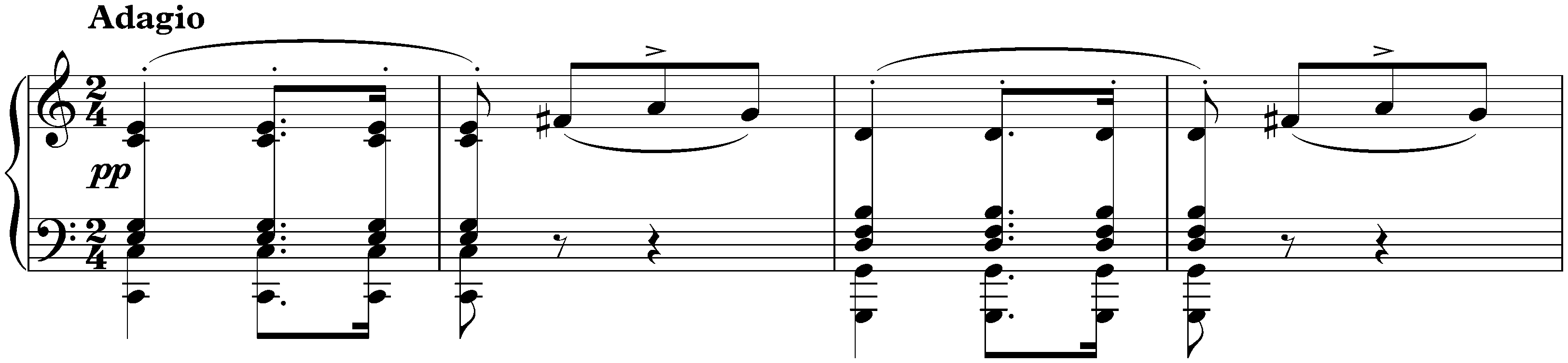 Adagio in C major, D 349