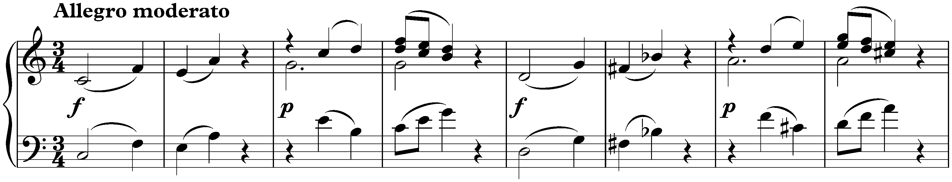Allegro moderato in C major, D 347