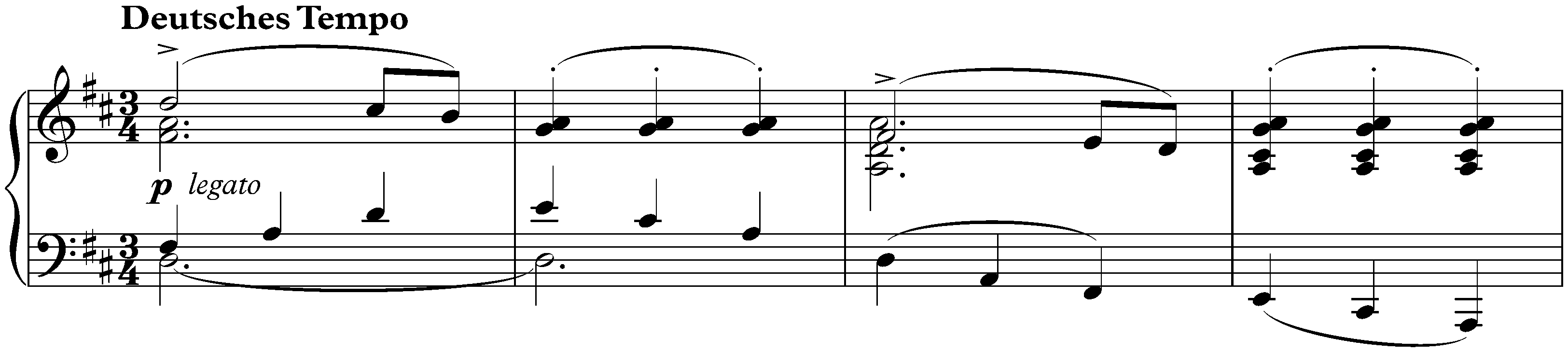 Twelve deutsche Tänze, D 790; 1. D major