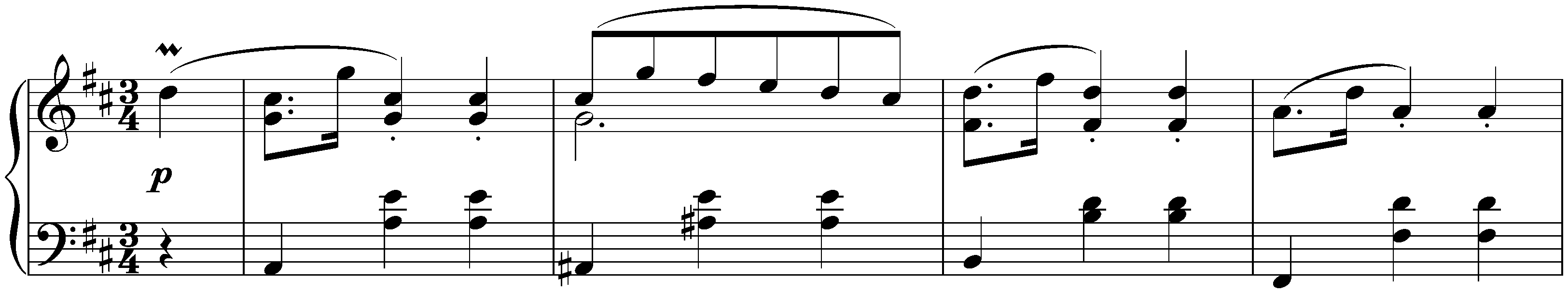 Twelve deutsche Tänze, D 790; 4. D major