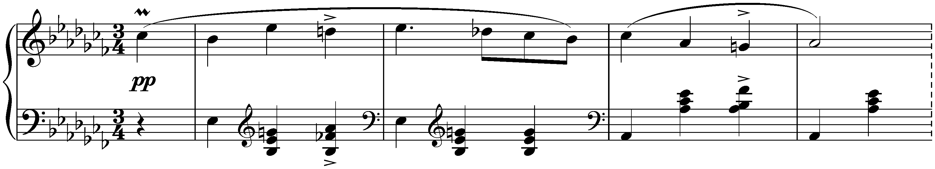 Twelve deutsche Tänze, D 790; 8. A-flat minor
