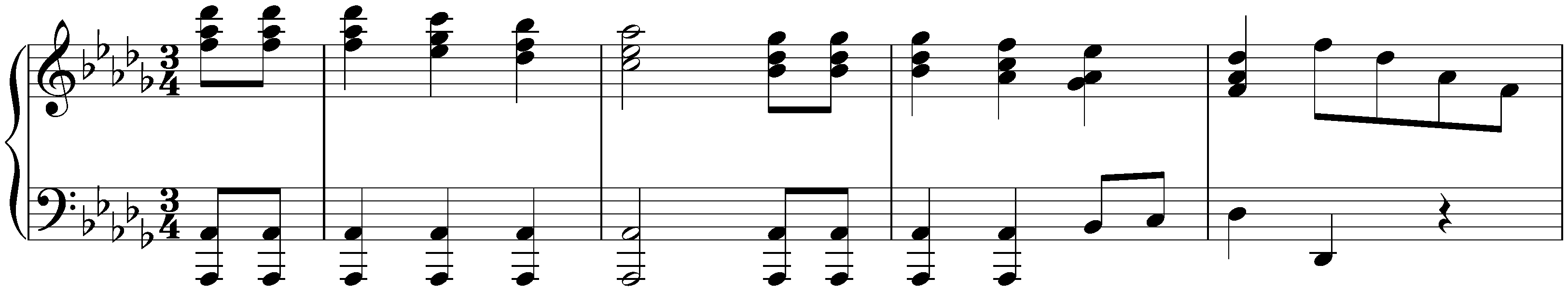 Three deutsche Tänze, D 972; 1. D-flat major
