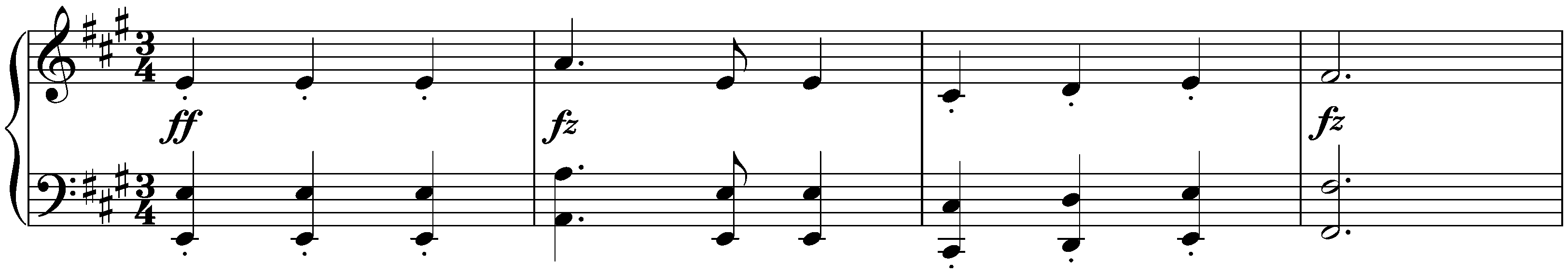 Sixteen deutsche Tänze and two Ecossaises, D 783; 1. Sixteen deutsche Tänze, no. 1 in A major