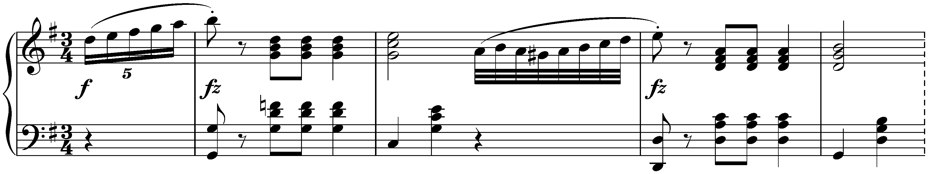 Sixteen deutsche Tänze and two Ecossaises, D 783; 4. Sixteen deutsche Tänze, no. 4 in G major