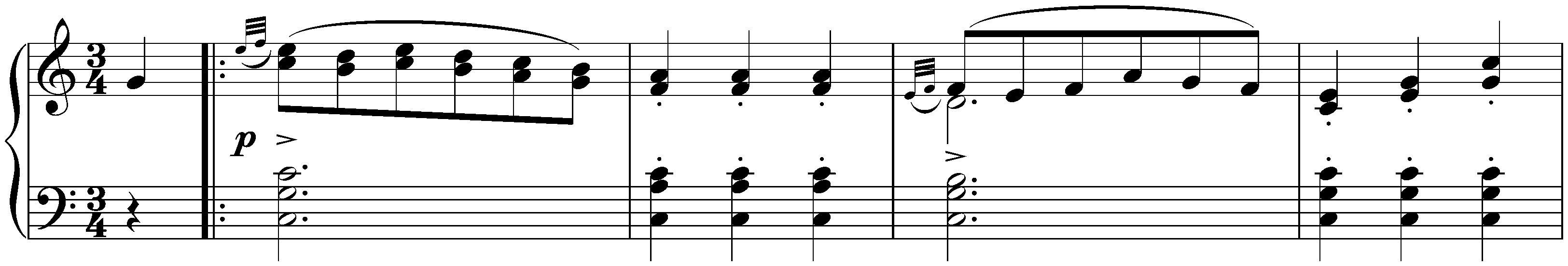 Sixteen deutsche Tänze and two Ecossaises, D 783; 12. Sixteen deutsche Tänze, no. 12 in C major