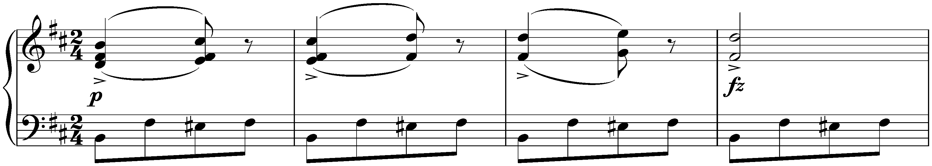 Sixteen deutsche Tänze and two Ecossaises, D 783; 17. Two Ecossaises, no. 1 in B minor