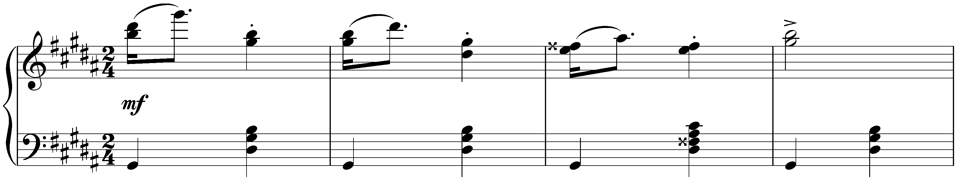Twelve Ecossaises, D 781; 11. G-sharp minor